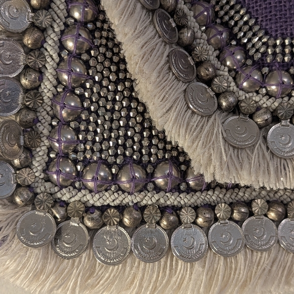 Revolve SHASHI Purple Embellished Boho Purse - Picture 9 of 11